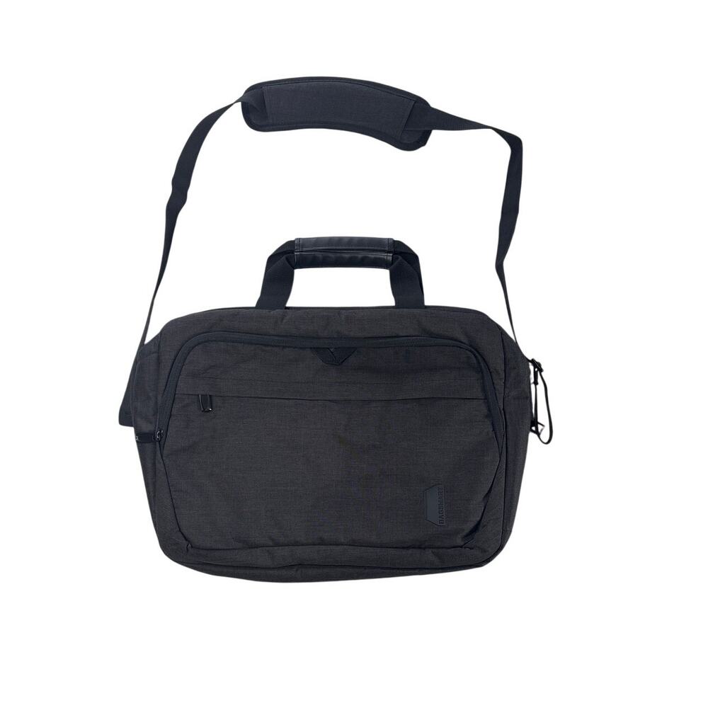 Bagsmart Laptop Bag Travel Briefcase Expandable Gray Shoulder Strap